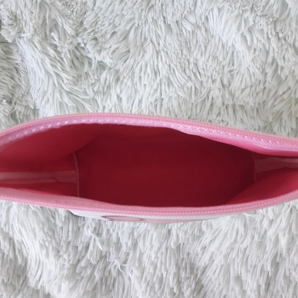 Pig and hearts cosmetic bag